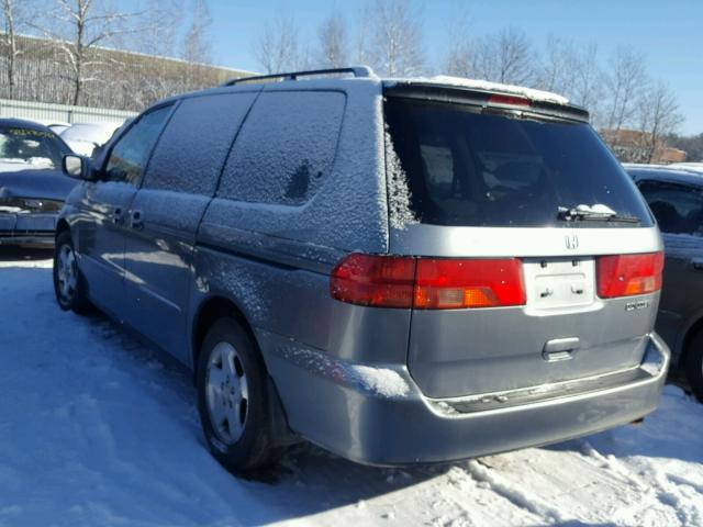 2HKRL1860YH615160 - 2000 HONDA ODYSSEY EX GRAY photo 3