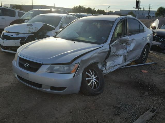 5NPET46C88H375719 - 2008 HYUNDAI SONATA GLS SILVER photo 2