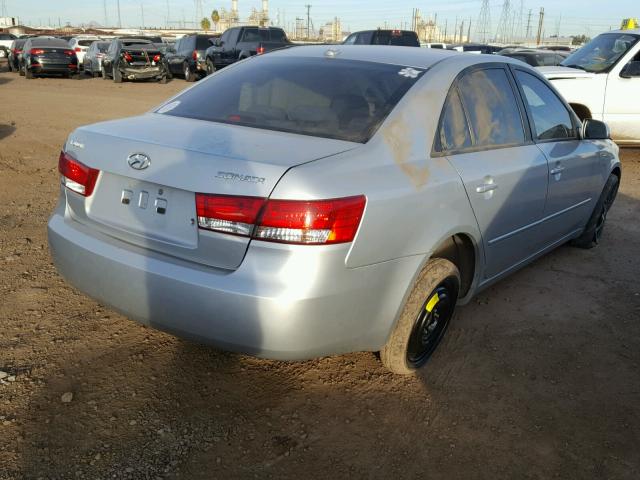 5NPET46C88H375719 - 2008 HYUNDAI SONATA GLS SILVER photo 4