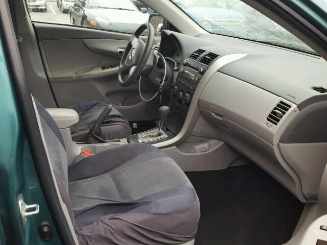 1NXBU4EE5AZ177514 - 2010 TOYOTA COROLLA BA GREEN photo 5