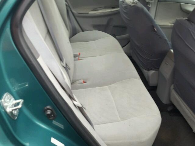 1NXBU4EE5AZ177514 - 2010 TOYOTA COROLLA BA GREEN photo 6