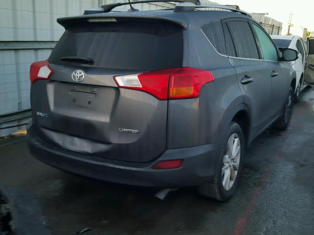 2T3YFREV7EW088719 - 2014 TOYOTA RAV4 LIMIT GRAY photo 4