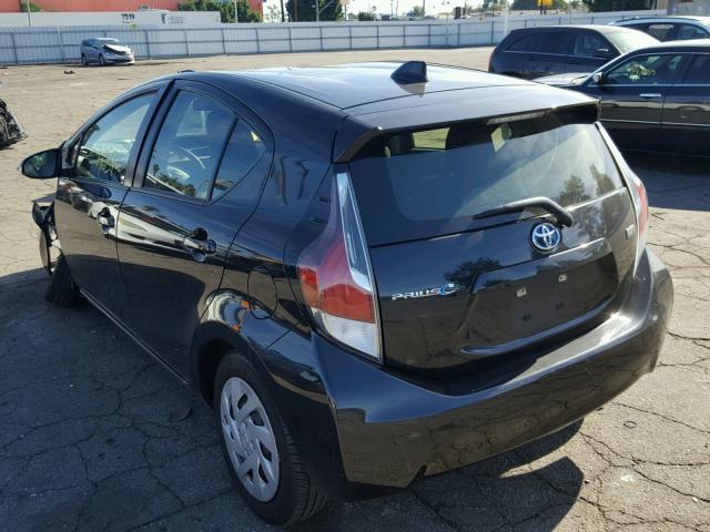 JTDKDTB39G1129560 - 2016 TOYOTA PRIUS C BLACK photo 3