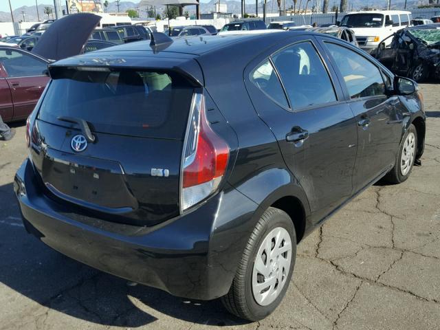 JTDKDTB39G1129560 - 2016 TOYOTA PRIUS C BLACK photo 4