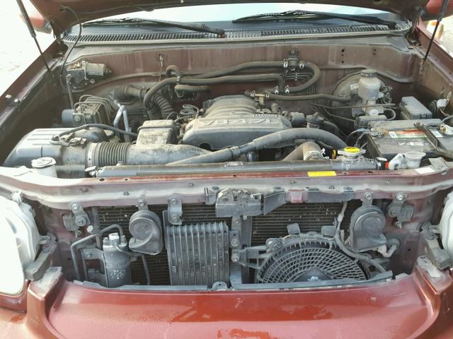 5TDZT34A36S275161 - 2006 TOYOTA SEQUOIA SR RED photo 7