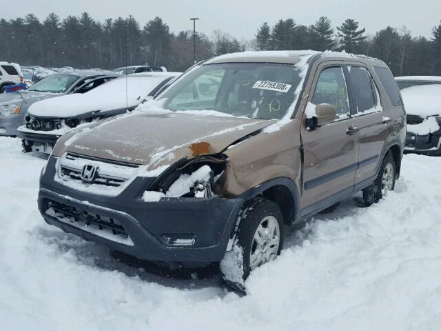 JHLRD78822C034427 - 2002 HONDA CR-V EX TAN photo 2