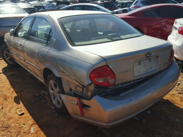 JN1CA31D0YT762416 - 2000 NISSAN MAXIMA GLE GOLD photo 3