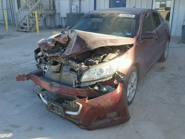 1G11C5SLXFF113999 - 2015 CHEVROLET MALIBU 1LT ბურგუნდია ფოტო 2