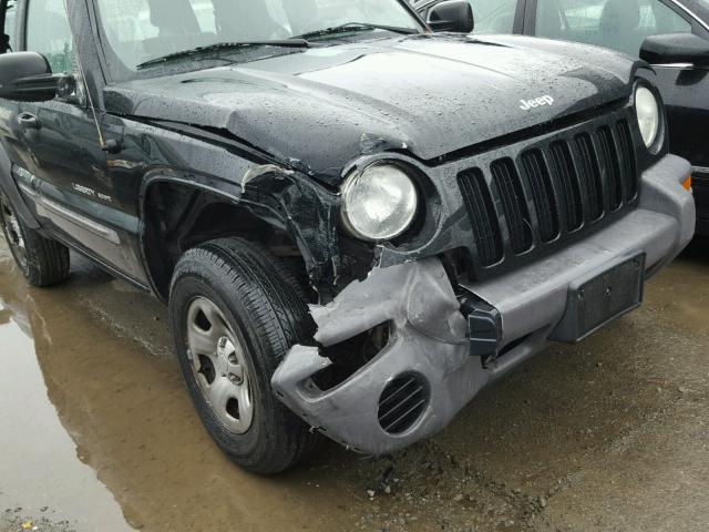 1J4GK48K83W504491 - 2003 JEEP LIBERTY SP BLACK photo 9