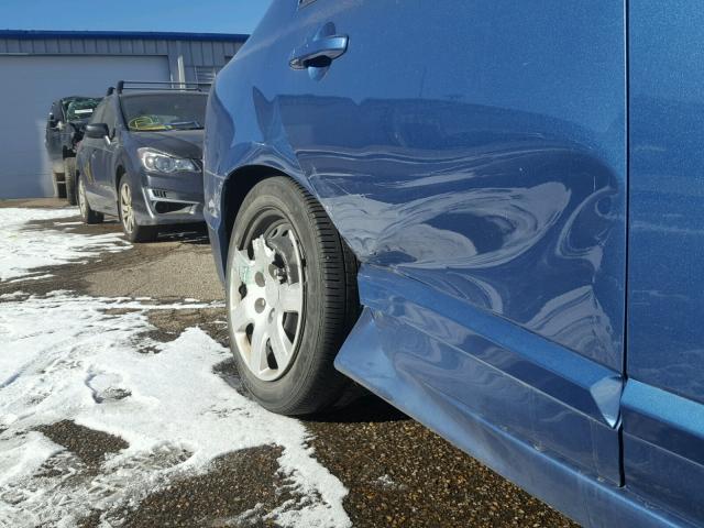 1HGFA16568L115519 - 2008 HONDA CIVIC LX BLUE photo 9