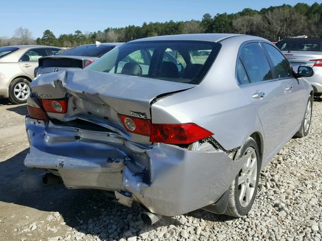 JH4CL96814C023618 - 2004 ACURA TSX SILVER photo 4