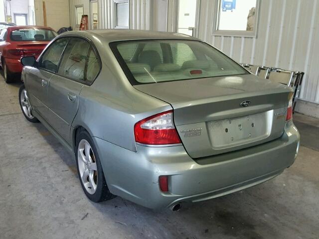 4S3BL616597228425 - 2009 SUBARU LEGACY 2.5 GRAY photo 3