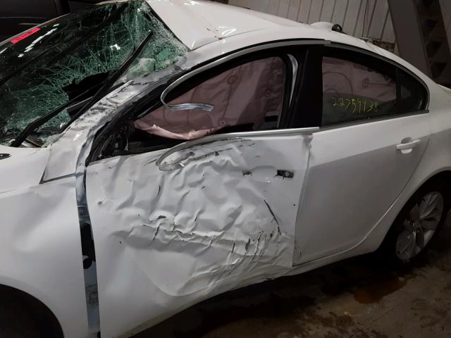 2G4GL5EX1F9190751 - 2015 BUICK REGAL WHITE photo 10