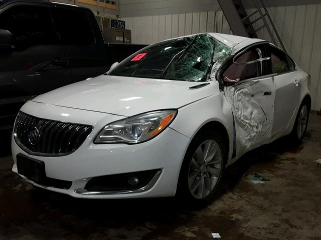2G4GL5EX1F9190751 - 2015 BUICK REGAL WHITE photo 2