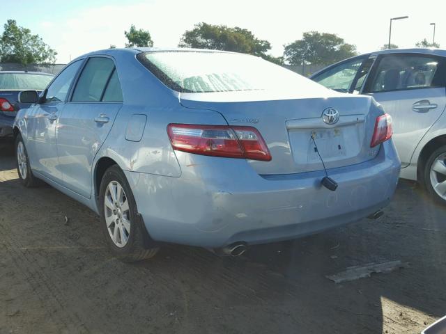 4T1BK46K27U542086 - 2007 TOYOTA CAMRY NEW BLUE photo 3