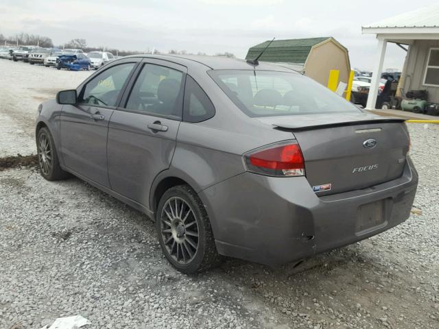 1FAHP3GN0AW210023 - 2010 FORD FOCUS SES GRAY photo 3