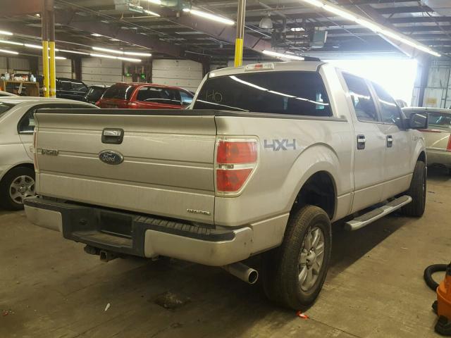 1FTFW1EF3EKD39018 - 2014 FORD F150 SUPER SILVER photo 4