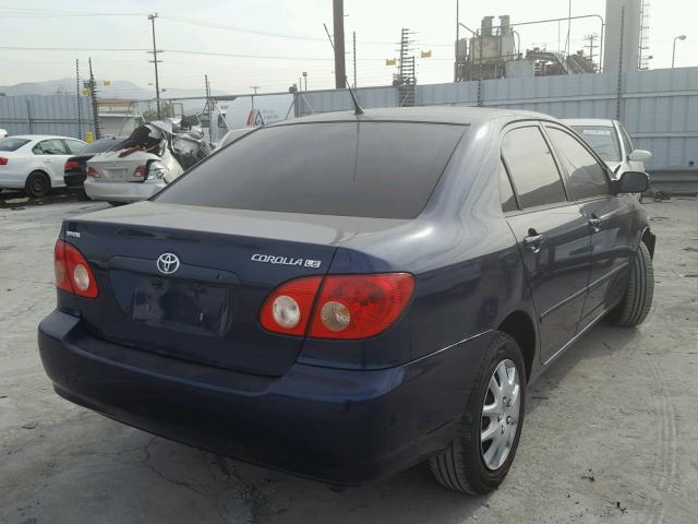 1NXBR32E75Z529353 - 2005 TOYOTA COROLLA CE BLUE photo 4