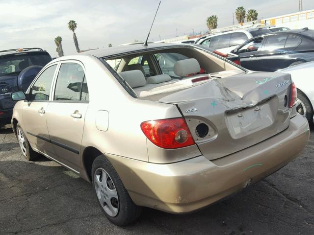 1NXBR32E15Z433573 - 2005 TOYOTA COROLLA CE GOLD photo 3