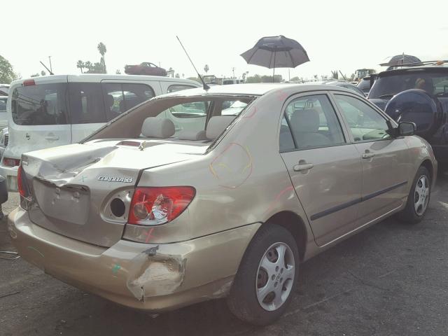 1NXBR32E15Z433573 - 2005 TOYOTA COROLLA CE GOLD photo 4