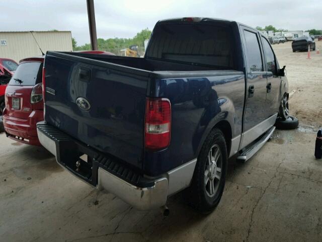 1FTRW12W67KA47478 - 2007 FORD F150 SUPER BLUE photo 4