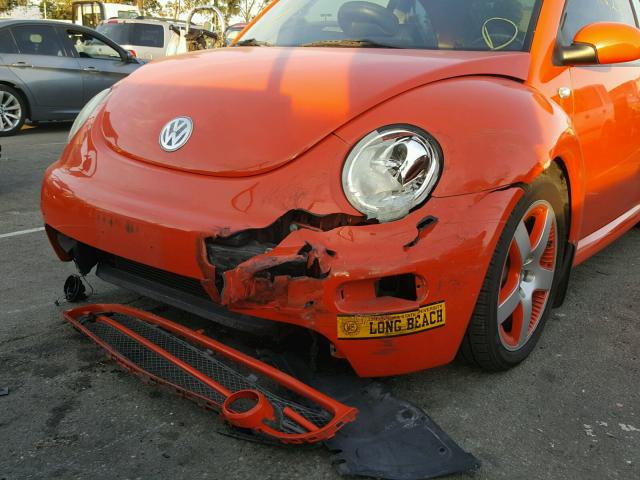 3VWCD21C82M427817 - 2002 VOLKSWAGEN NEW BEETLE ORANGE photo 9