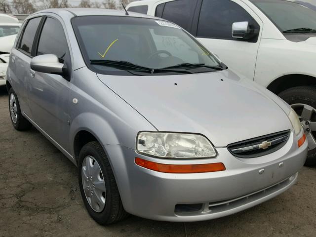 KL1TD66648B209233 - 2008 CHEVROLET AVEO BASE SILVER photo 1