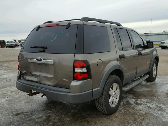 1FMEU63E96UA44368 - 2006 FORD EXPLORER X TAN photo 4