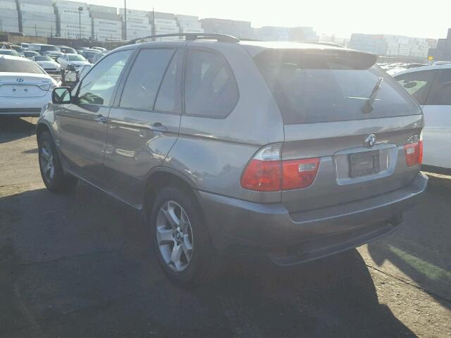 5UXFA13534LU44898 - 2004 BMW X5 3.0I GRAY photo 3