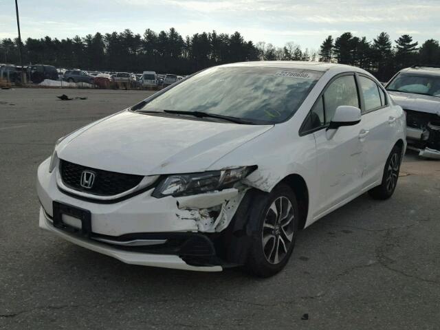 19XFB2F84DE201345 - 2013 HONDA CIVIC EX WHITE photo 2