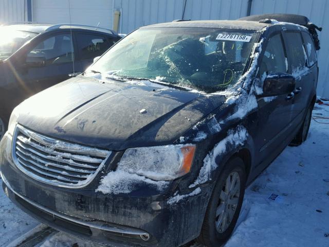 2C4RC1BG9ER446949 - 2014 CHRYSLER TOWN & COU BLUE photo 2