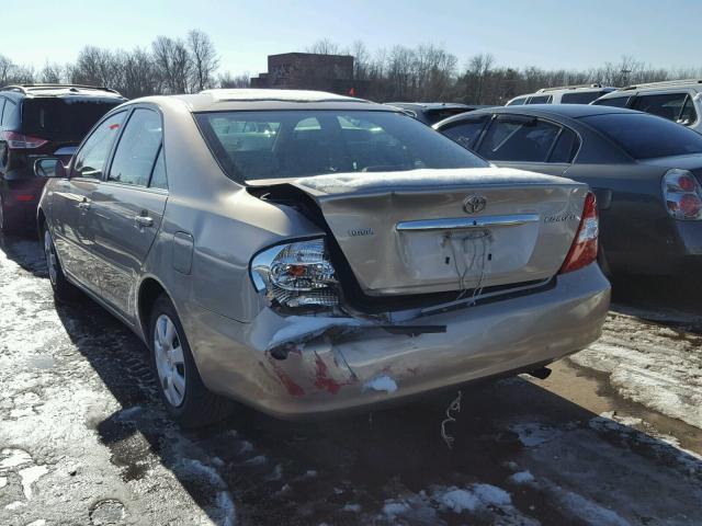 4T1BE32K14U927125 - 2004 TOYOTA CAMRY LE თაფლისფერი ფოტო 3