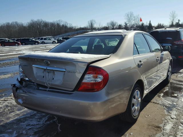 4T1BE32K14U927125 - 2004 TOYOTA CAMRY LE თაფლისფერი ფოტო 4