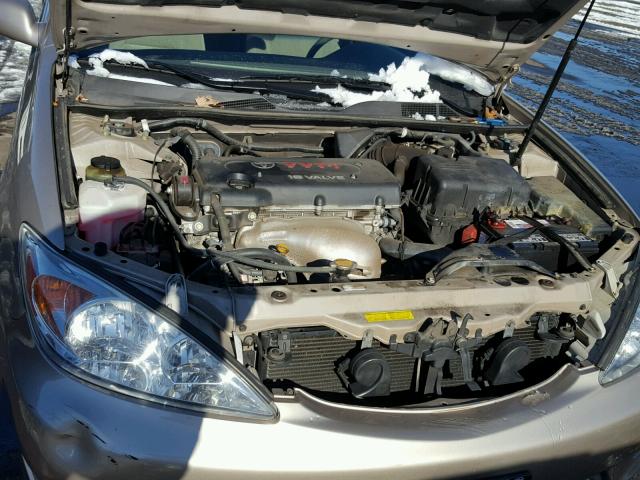 4T1BE32K14U927125 - 2004 TOYOTA CAMRY LE თაფლისფერი ფოტო 7