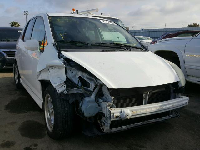 JHMGD38617S039898 - 2007 HONDA FIT S WHITE photo 1