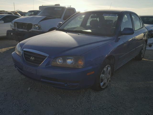 KMHDN46D04U872399 - 2004 HYUNDAI ELANTRA GL BLUE photo 2