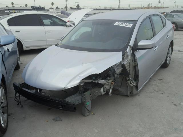 3N1AB7AP1GY265466 - 2016 NISSAN SENTRA S SILVER photo 2