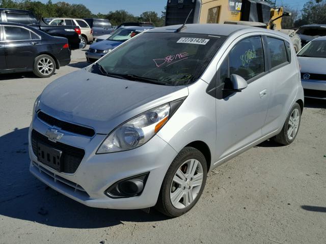 KL8CB6S93EC579831 - 2014 CHEVROLET SPARK LS SILVER photo 2