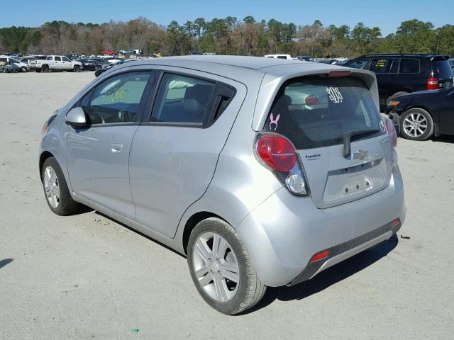 KL8CB6S93EC579831 - 2014 CHEVROLET SPARK LS SILVER photo 3