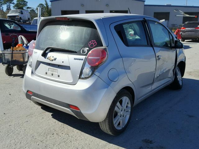 KL8CB6S93EC579831 - 2014 CHEVROLET SPARK LS SILVER photo 4