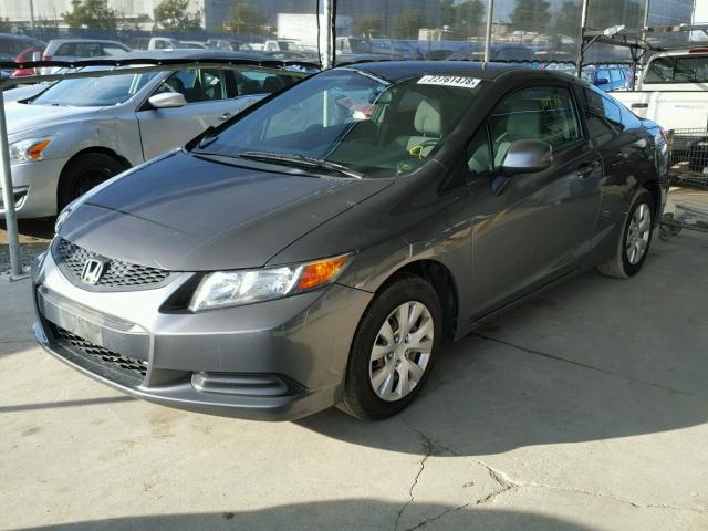 2HGFG3B52CH566212 - 2012 HONDA CIVIC LX CHARCOAL photo 2