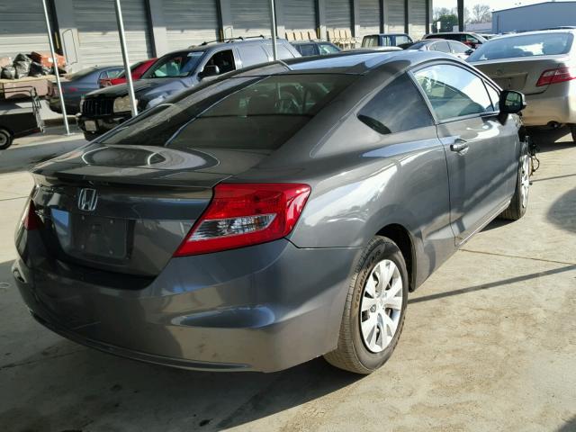 2HGFG3B52CH566212 - 2012 HONDA CIVIC LX CHARCOAL photo 4