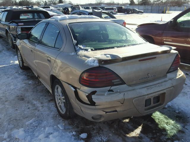 1G2NF52F13C198565 - 2003 PONTIAC GRAND AM S TAN photo 3