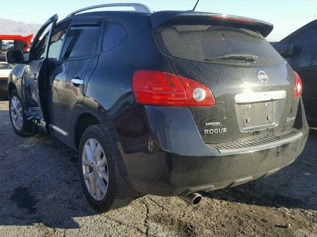 JN8AS5MV6BW255872 - 2011 NISSAN ROGUE S BLACK photo 3