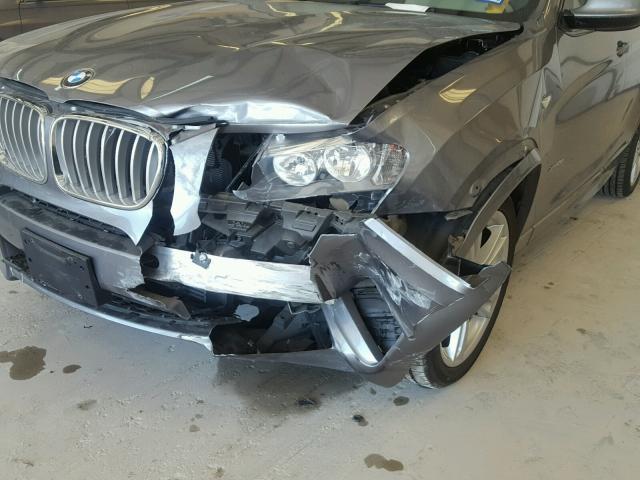 5UXWX9C54D0D02528 - 2013 BMW X3 XDRIVE2 GRAY photo 9