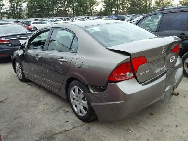 2HGFA16568H345557 - 2008 HONDA CIVIC LX TAN photo 3