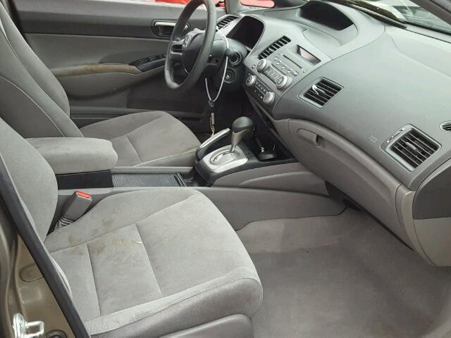 2HGFA16568H345557 - 2008 HONDA CIVIC LX TAN photo 5