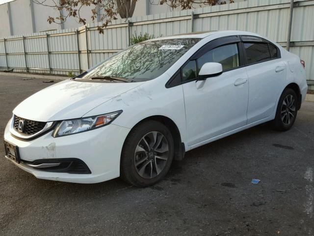 2HGFB2F84DH523909 - 2013 HONDA CIVIC EX WHITE photo 2