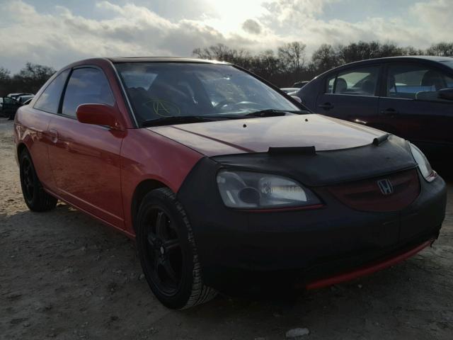 1HGEM22941L001526 - 2001 HONDA CIVIC SI RED photo 1