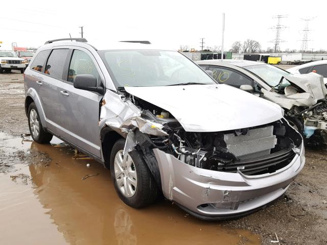 3C4PDCAB5HT614416 - 2017 DODGE JOURNEY SE SILVER photo 1